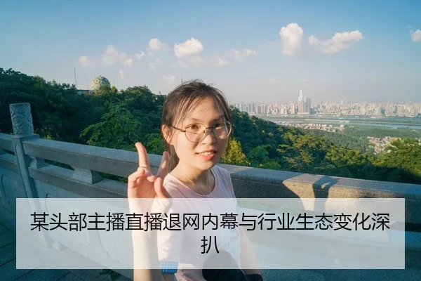某头部主播直播退网内幕与行业生态变化深扒